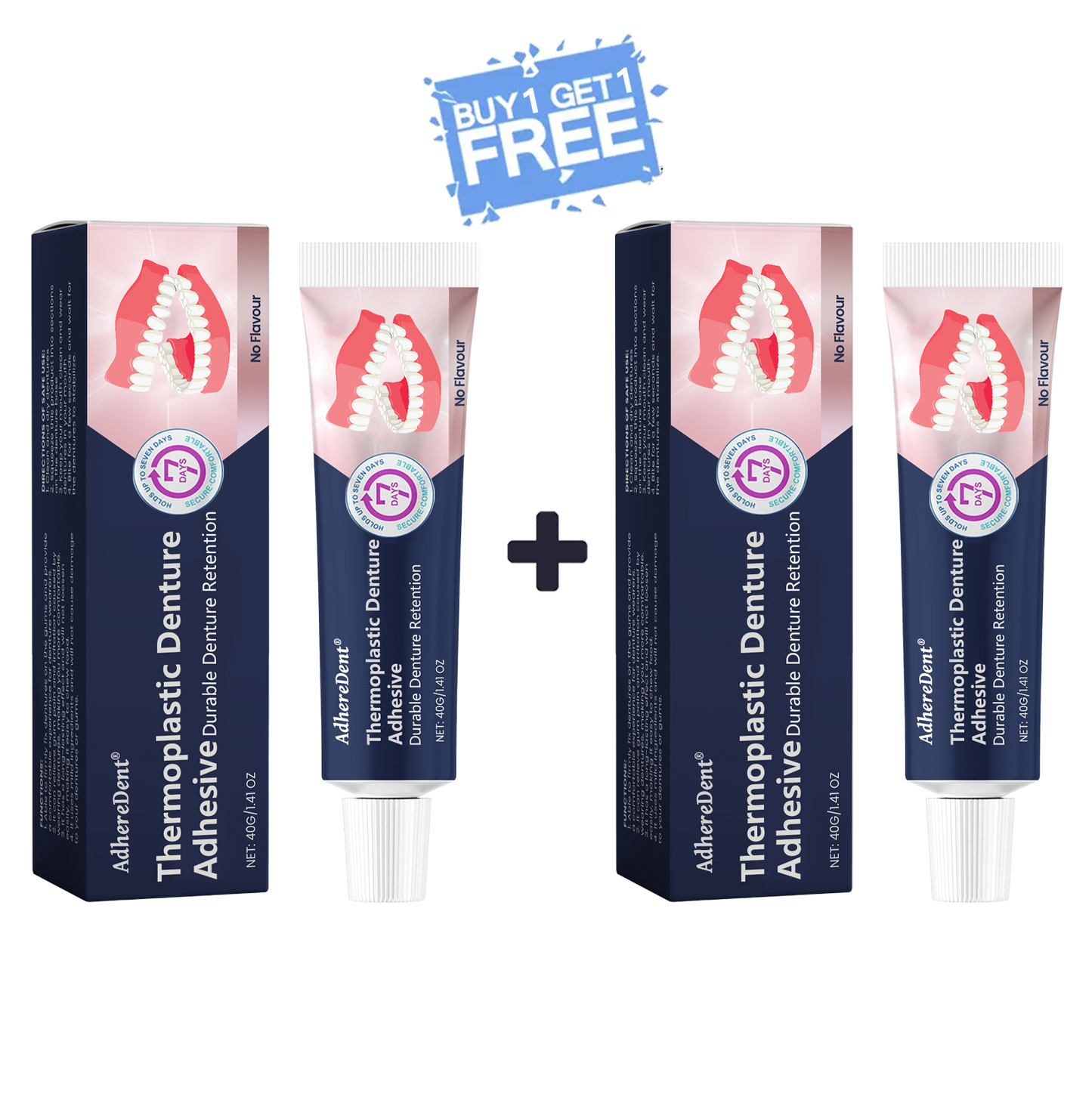 AdhereDent® Thermoplastic Denture Adhesive ⏳ Durable Denture Retention