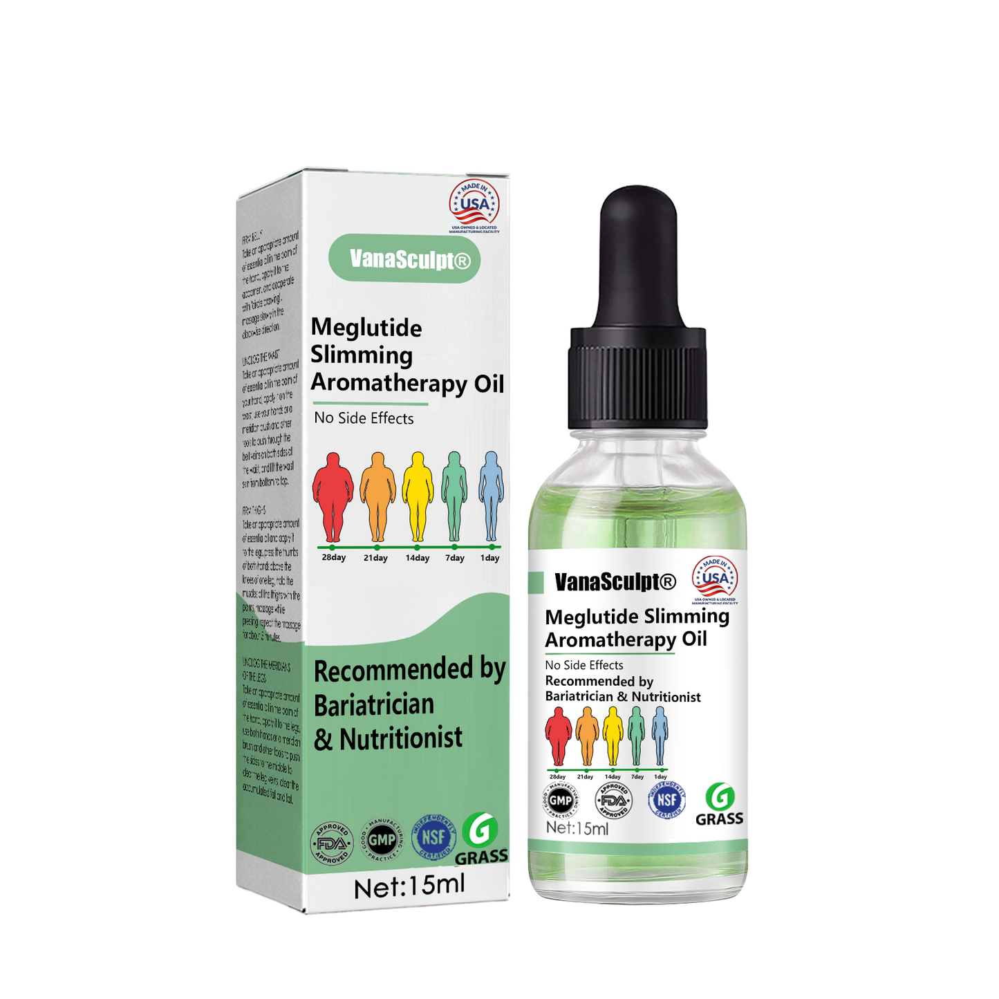 VanaSculpt® Meglutide Slimming Aromatherapy Oil - Made & Shipped From the USA👩⚕️