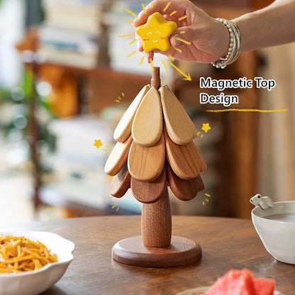 🌿 Elegant Walnut Tree Hot Dish Stand 🌟