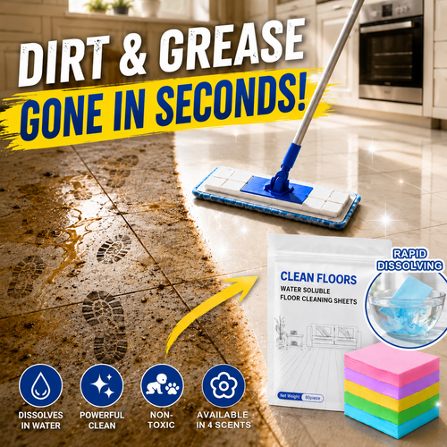 Premium Water-Soluble Floor Cleaning Strips – Fresh, Streak-Free Cleaning