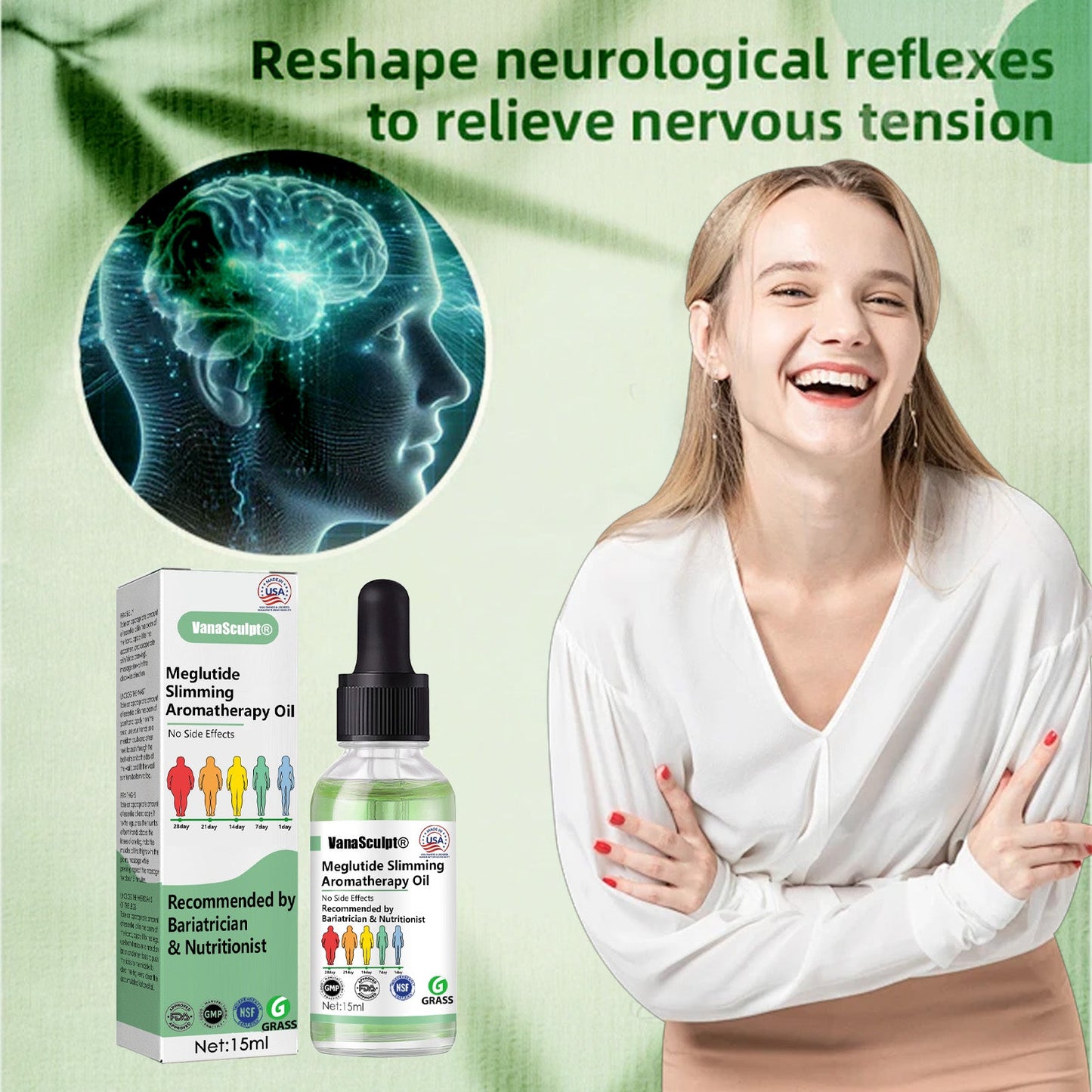 VanaSculpt® Meglutide Slimming Aromatherapy Oil - Made & Shipped From the USA👩‍⚕️