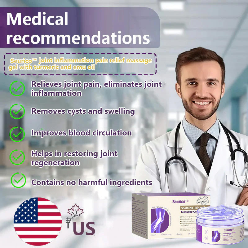 🍀💪OFFICIAL SALE: Seurico™ Pain Relieving Massage Gel with Turmeric and Emu Oil for relief from artritidy👨‍⚕️ Approved by the American Osteopathic Association (IOA)💥