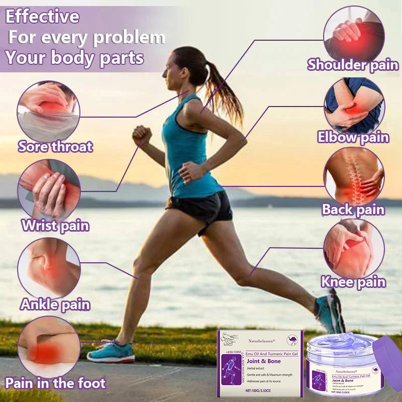 🍀Naturbelassen® Emu Oil And Turmeric Pain Gel👨‍⚕️  FDA Approved 💥
