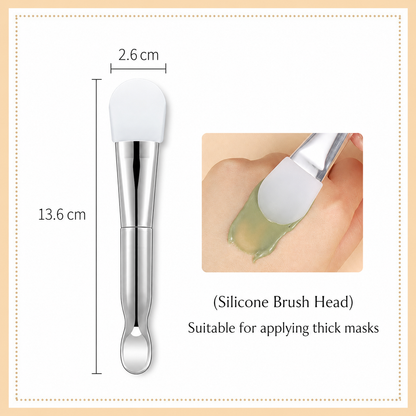 Dobshow® Premium 2-in-1 Silicone Face Mask Brush & Scoop