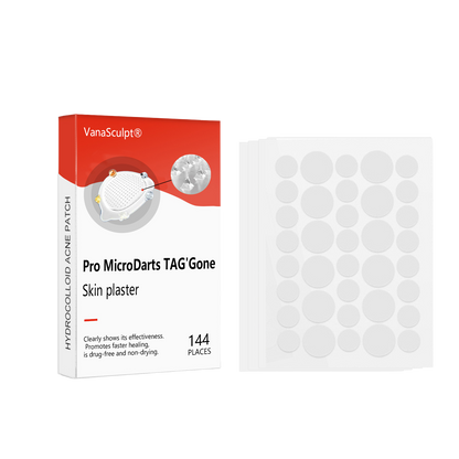 VanaSculpt® Pro MicroDarts TAG'Gone skin plaster for the removal of skin tags