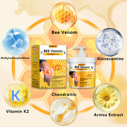 ✅ Official Store: SEURICO™ Bee Venom Joint Repair Cream 👨‍⚕️ American Orthopaedic Association (AOA) Approved (Reduces joint swelling, pain, stiffness, redness, warmth, soreness, and joint fatigue).