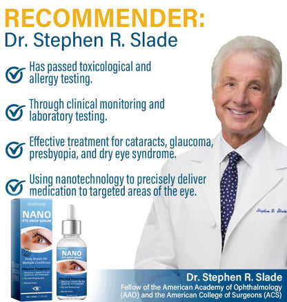 OcuVive® Nano Eye Drops Serum 👩‍⚕️ Ophthal mologists Recommended (Suitable for presbyopia, dry eye syndrome, glaucoma, cataracts and diabetic retinopathy)