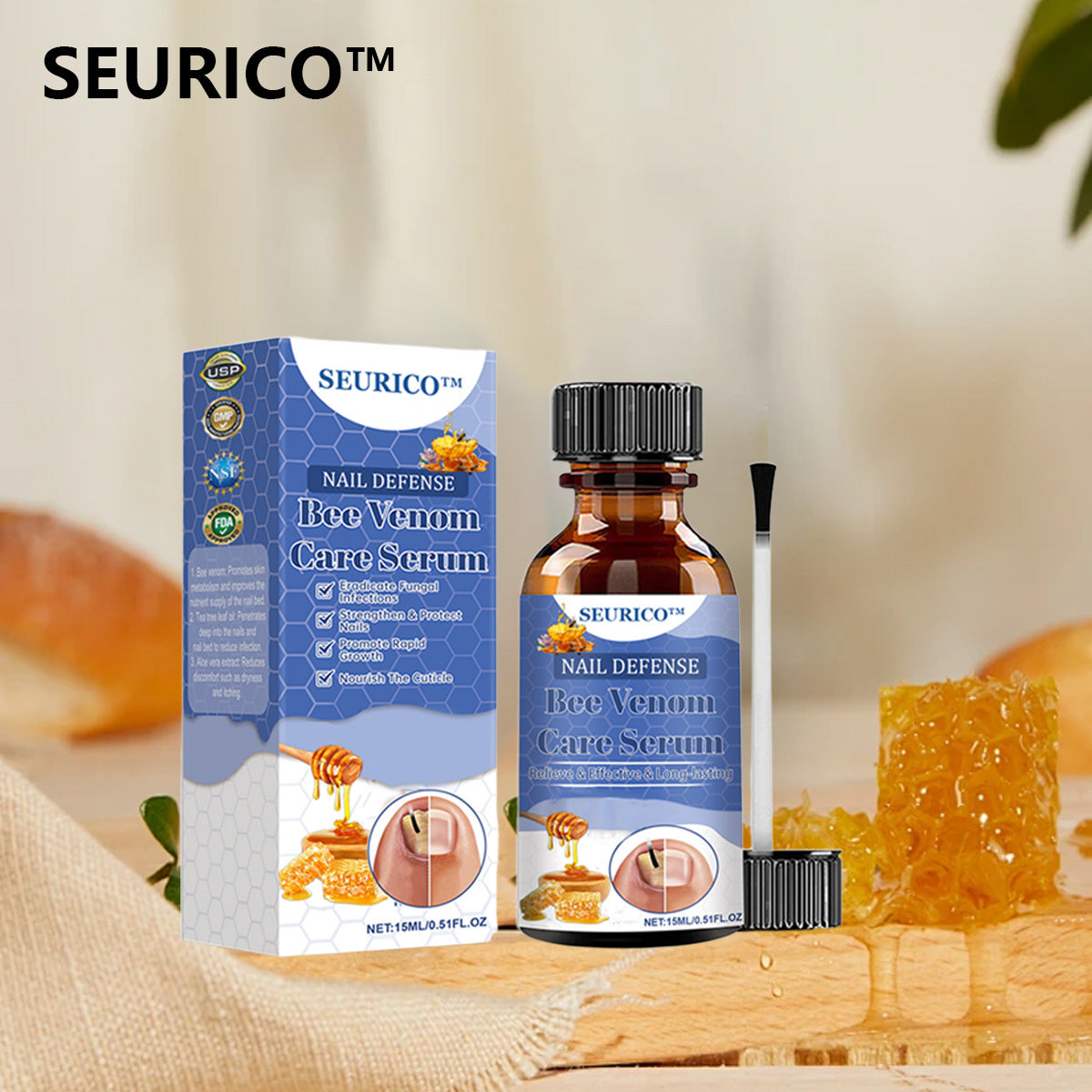 SEURICO™ Bee Venom Deep Repair Nail Essence 🐝✨ | Powerful Antifungal & Nail Strengthening Solution 💪🌱