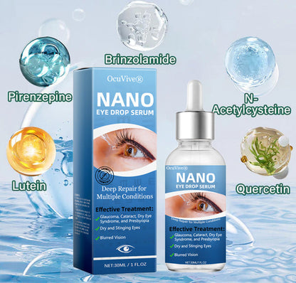 OcuVive® Nano Eye Drops Serum 👩‍⚕️ Ophthal mologists Recommended (Suitable for presbyopia, dry eye syndrome, glaucoma, cataracts and diabetic retinopathy)