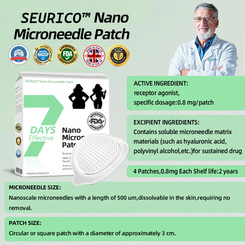 [See results in 7 days] ✅ SEURICO™Nano Microneedle Patch ✅ Approved by FDA (Painless, long-lasting, addressing diabetes, obesity, and cardiovascular diseases)