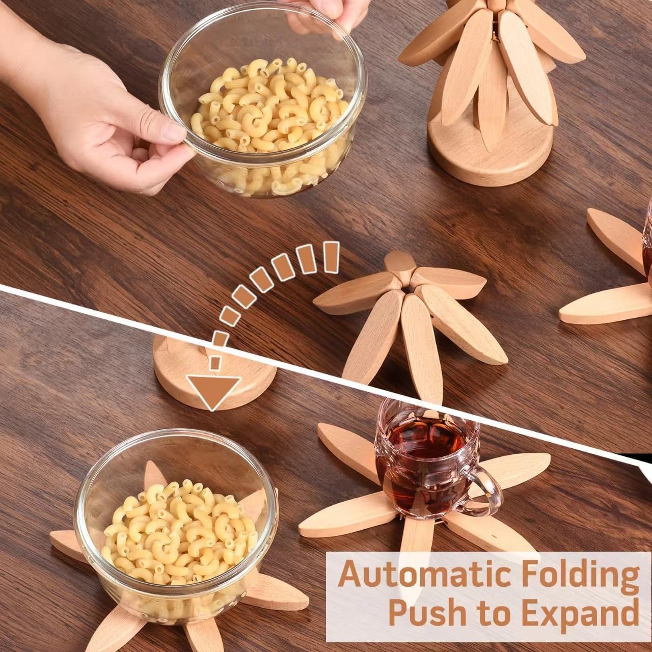 🌿 Elegant Walnut Tree Hot Dish Stand 🌟