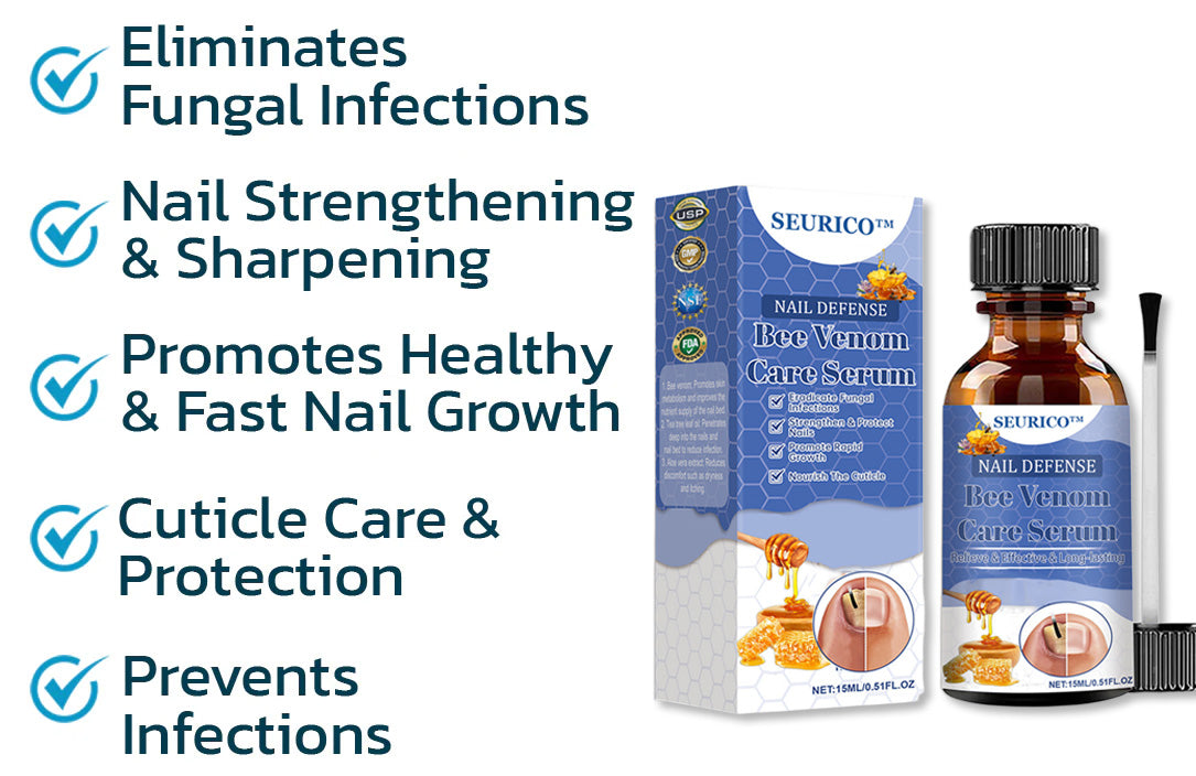 SEURICO™ Bee Venom Deep Repair Nail Essence 🐝✨ | Powerful Antifungal & Nail Strengthening Solution 💪🌱