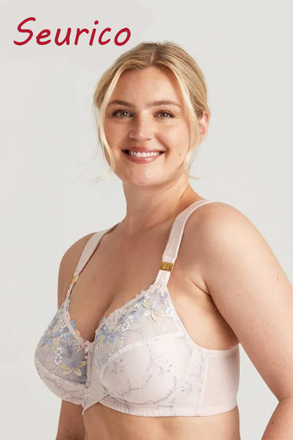 Seurico - (3 pieces)🥇Double-layer bra with romantic embroidery