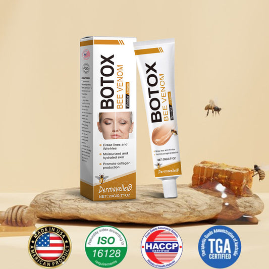 Dermavelle® Botox Bee Venom Wrinkle Removal Cream (Reduces Wrinkles, Fine Lines, and Skin Sagging; Alleviates Eye Bags, Dark Circles, and Skin Aging)