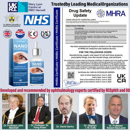 OcuVive® Nano Eye Drops Serum 👩‍⚕️ Ophthal mologists Recommended (Suitable for presbyopia, dry eye syndrome, glaucoma, cataracts and diabetic retinopathy)