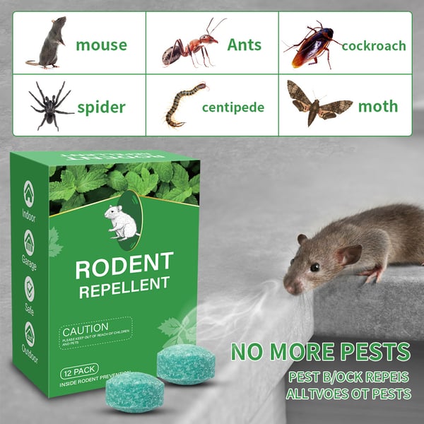 Natural Peppermint Pest Repellent Balls (12-Pack) - Keep Mice, Rats & Spiders Away Safely!