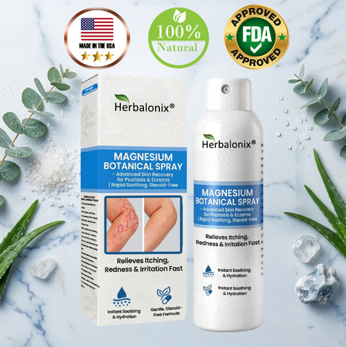 🔥Magnesium Botanical Spray – Advanced Skin Recovery for Psoriasis & Eczema | Rapid Soothing, Steroid-Free